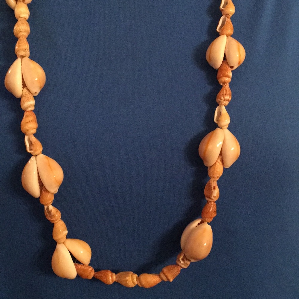 Unique 16” seashells necklace